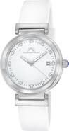 PORSAMO BLEU Women's Dahlia Silicone Strap Watch, 34mm