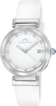 PORSAMO BLEU Women's Dahlia Silicone Strap Watch, 34mm