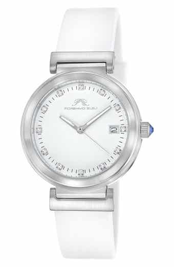 PORSAMO BLEU Women's Dahlia Silicone Strap Watch, 34mm