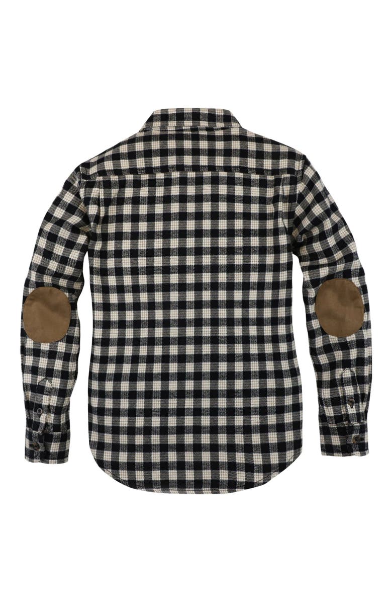 Hope & Henry Boys' Organic Flannel Shirt with Elbow Patches, Kids, Alternate, color, 