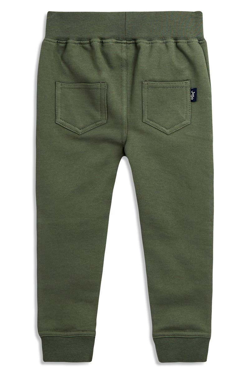 JOJO MAMAN BEBE Kid's 2-Pack Cotton Jersey Joggers, Alternate, color, Khaki