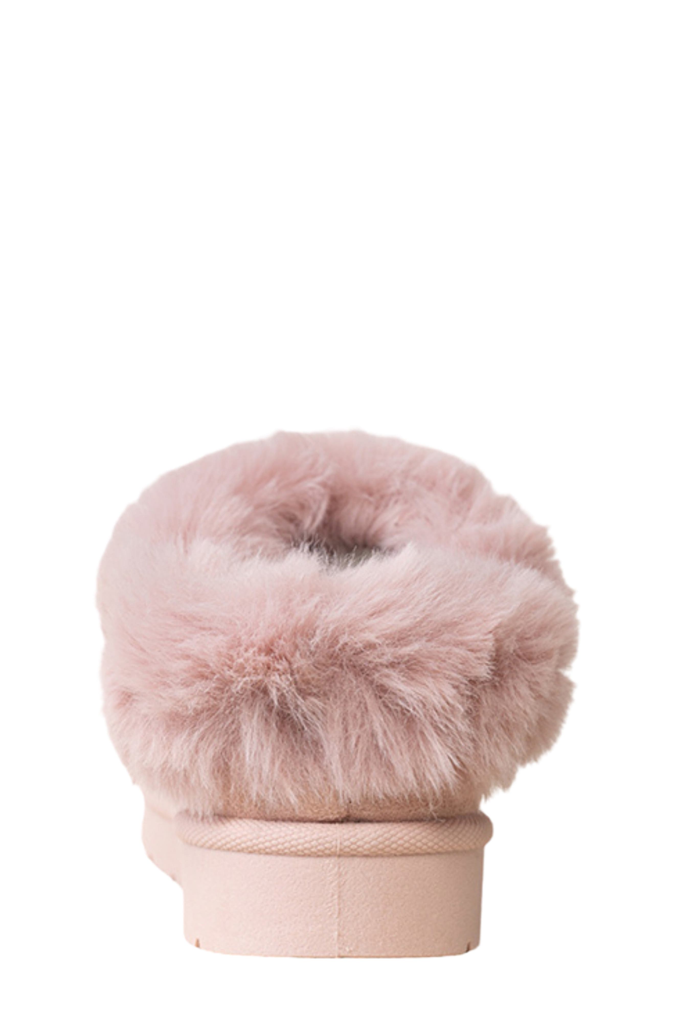 Kids' Cozy Faux Fur Clog Slipper, Alternate, color, BLUSH