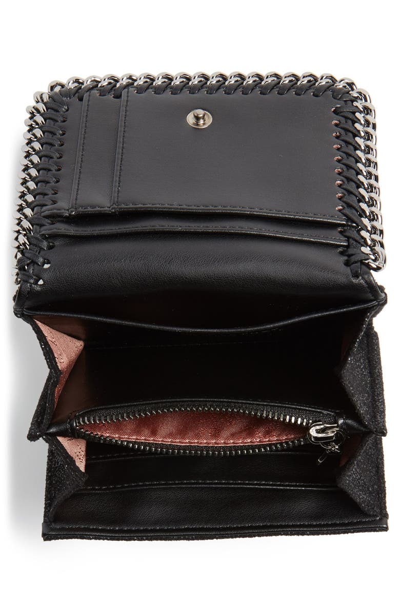 Stella McCartney 'Falabella' Shaggy Deer Wallet, Alternate, color,