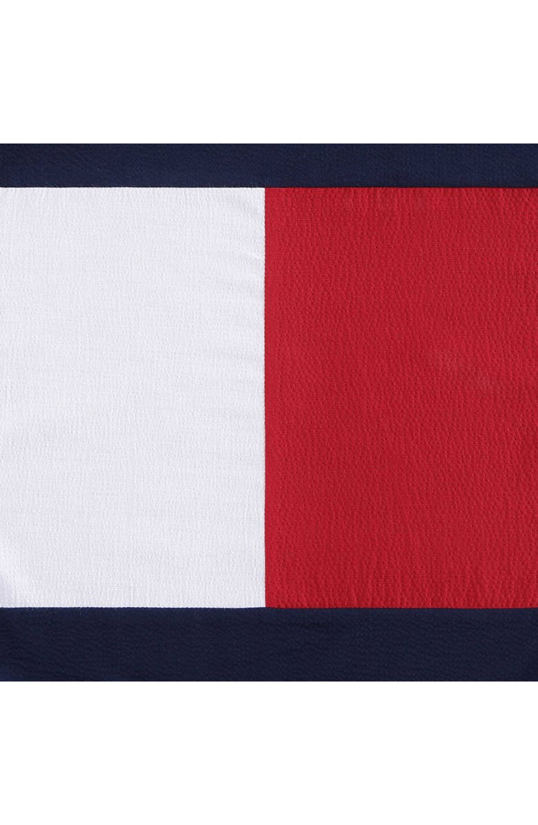 Tommy Hilfiger Flag Seersucker Accent Pillow, Alternate, color, Navy