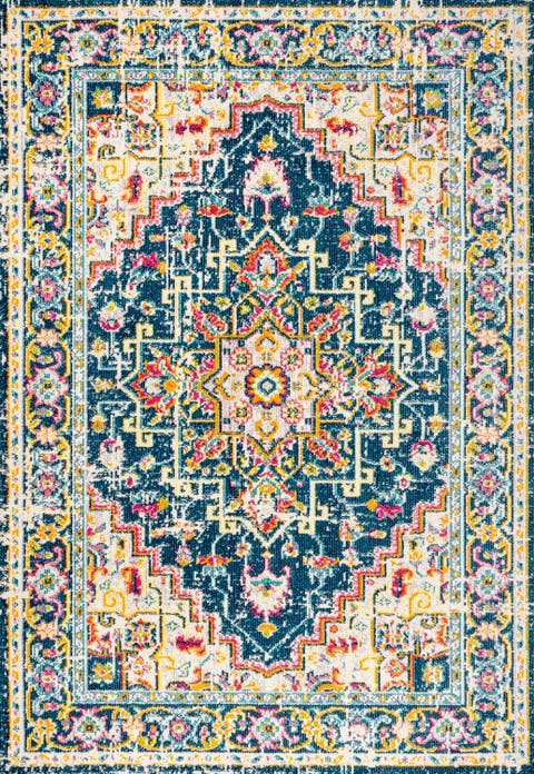 Brooklyn Geometric Medallion Area Rug