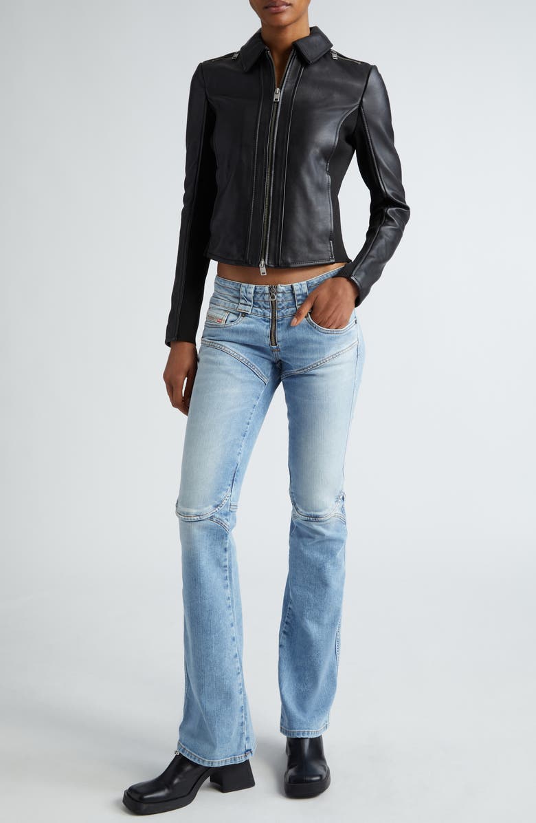 DIESEL<sup>®</sup> L-Sask Leather Moto Jacket, Alternate, color, 