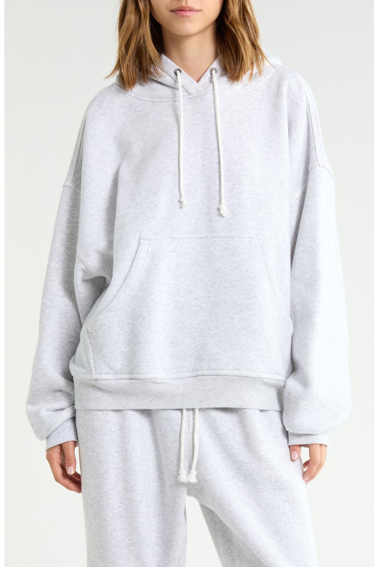 FP Movement Final Call Fleece Hoodie, Main, color, WHITE HEATHER GREY