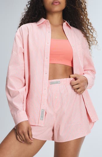 SAVAGE X FENTY Kickback Casuals Pajama Button-Up Shirt Nordstrom
