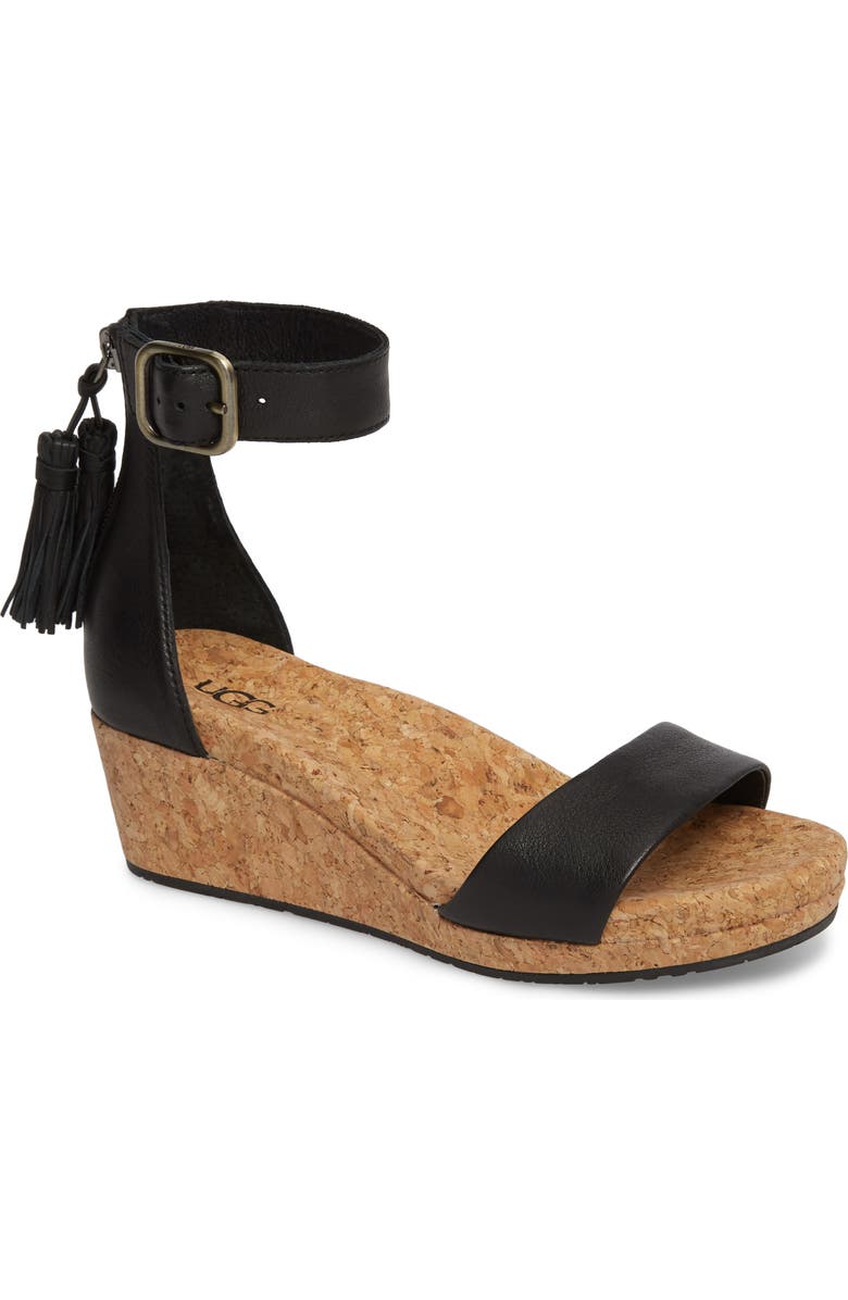 UGG<sup>®</sup> Zoe Wedge Sandal, Main, color,