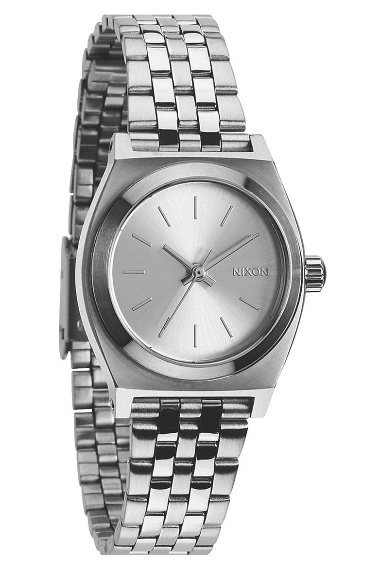 'The Small Time Teller' Bracelet Watch, 26mm, Main, color, ALSV