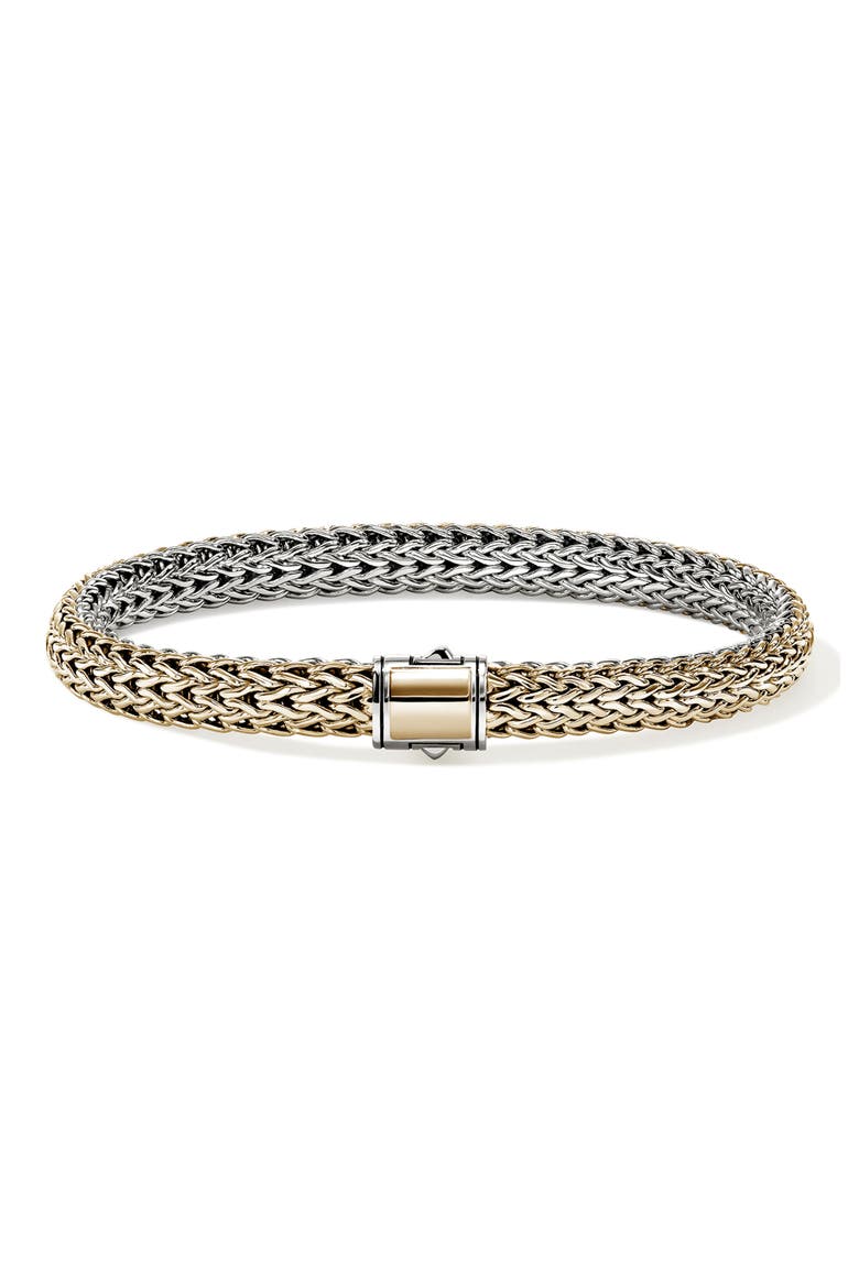 Icon Reversible Bracelet, 6.5mm, Main, color, SILVER AND GOLD