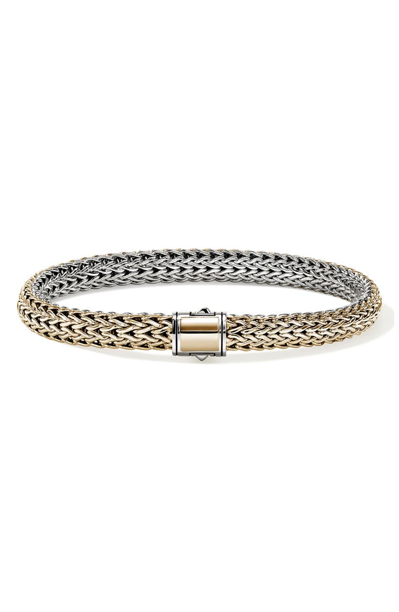 John Hardy Icon Reversible Bracelet, 6.5mm, Main, color, Silver And Gold