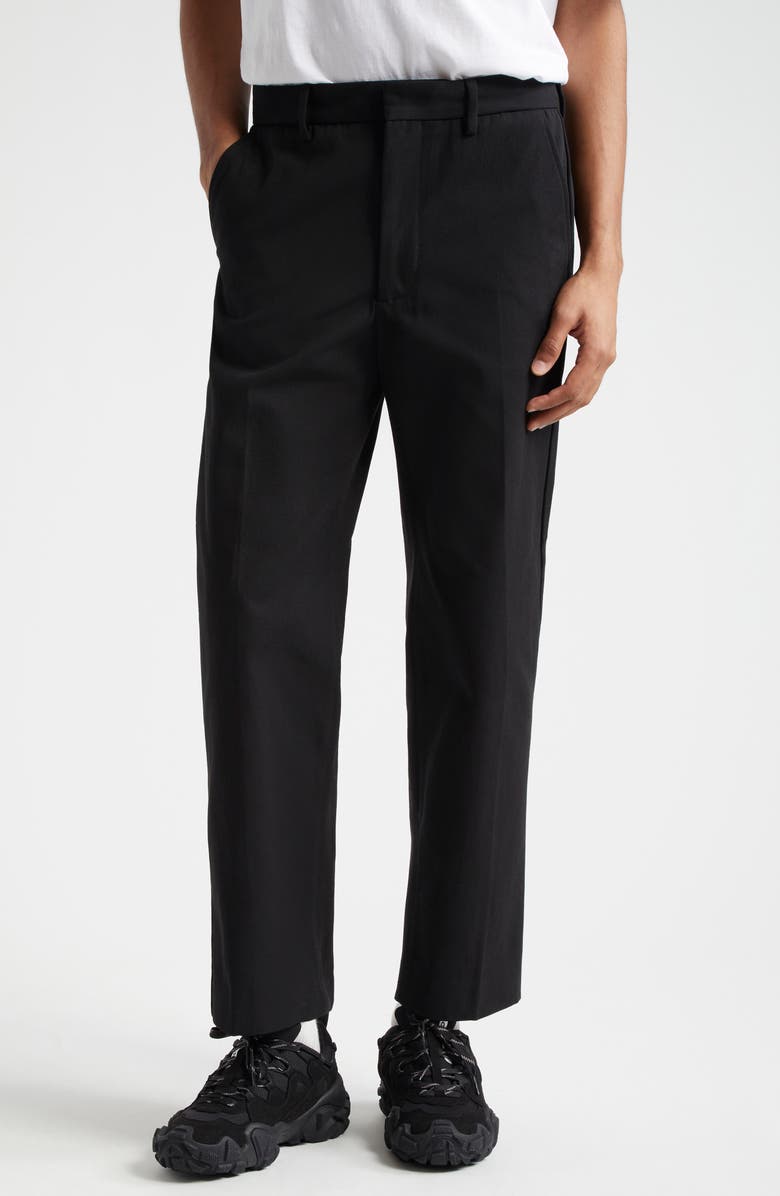 Acne Studios Straight Leg Twill Trousers, Main, color,