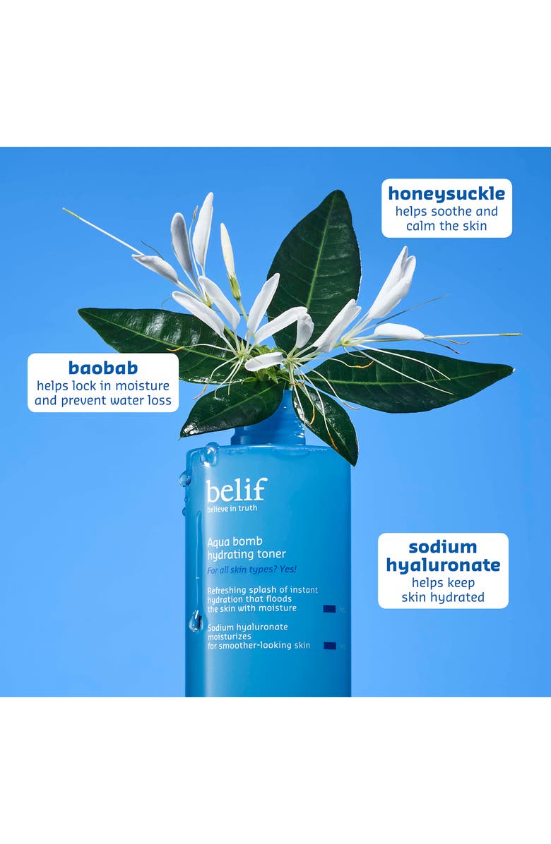 belif Aqua Bomb Hydrating Toner with Hyaluronic Acid, Alternate, color, 