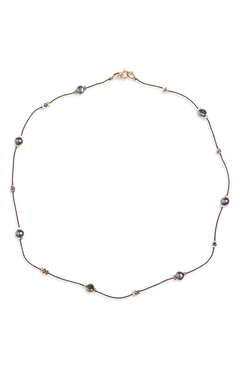 Isshi Desnuda Pearl Station Necklace, Main, color,