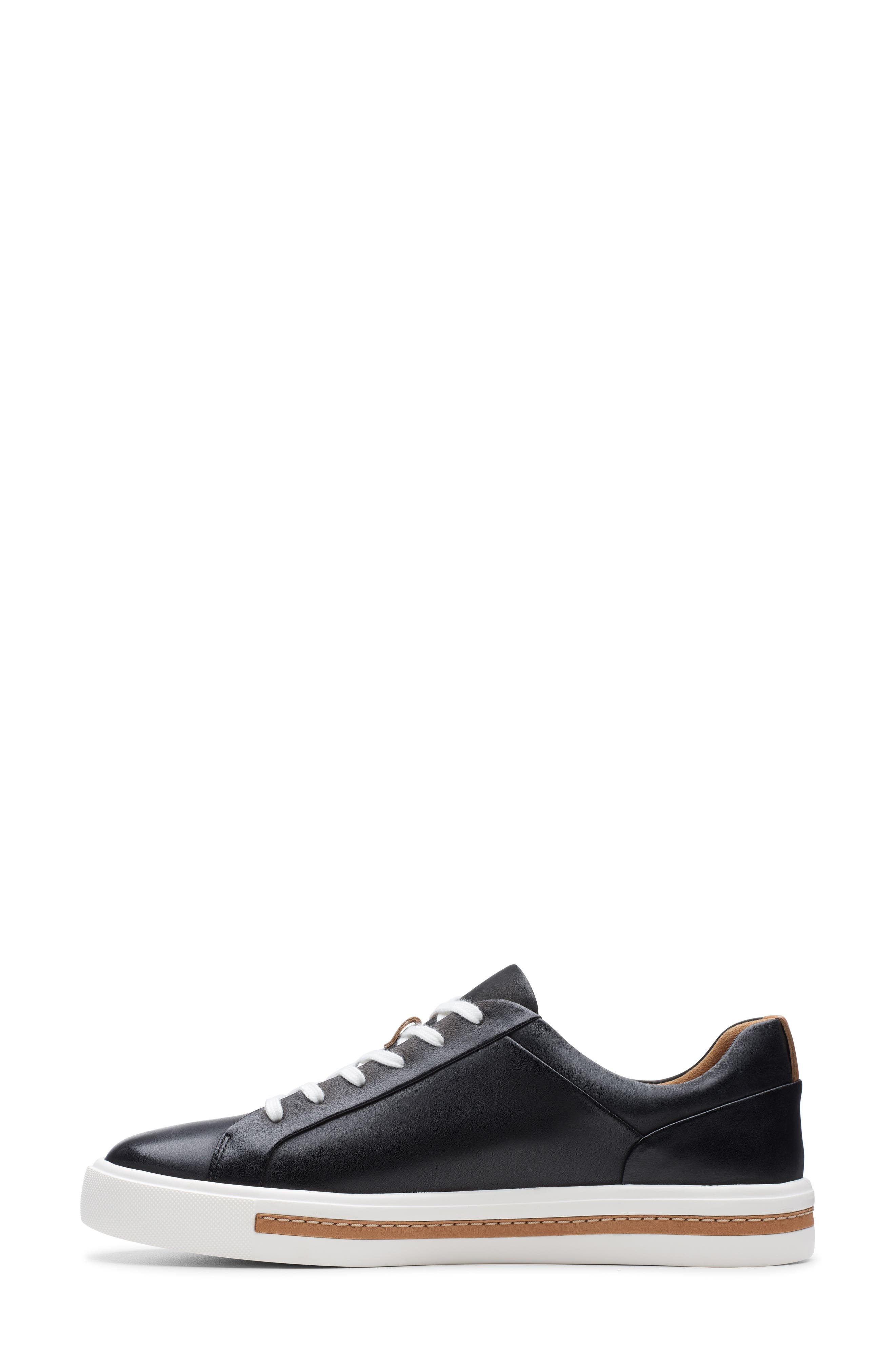 Un Maui Lace Sneaker, Alternate, color, BLACK/ BLACK LEATHER