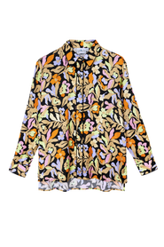 Untitled in Motion Manifest Printed Button-up Silky Shirt