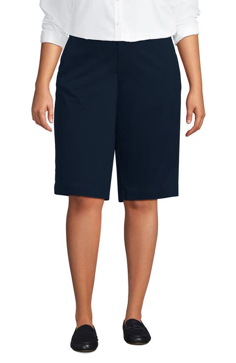 Plus Size Classic 12" Chino Shorts