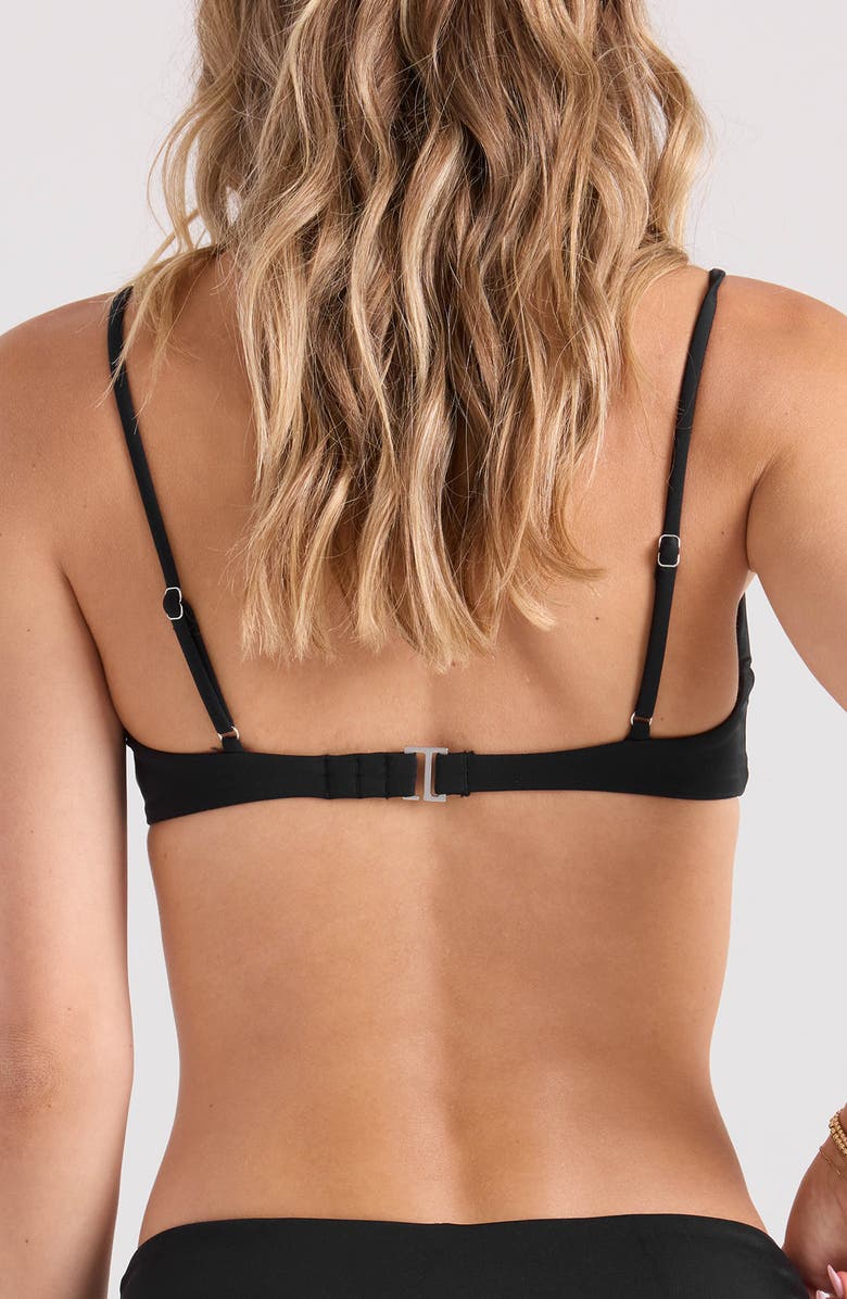 Volcom Simply Seamless Bralette Bikini Top, Alternate, color, Black