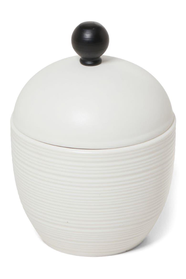 Dubai Black Trim Canister, Main, color, WHITE