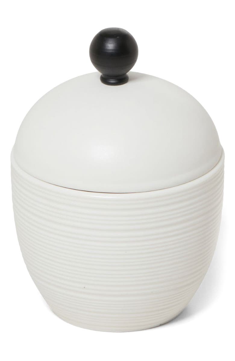 ROSELLI TRADING COMPANY Dubai Black Trim Canister, Main, color, White