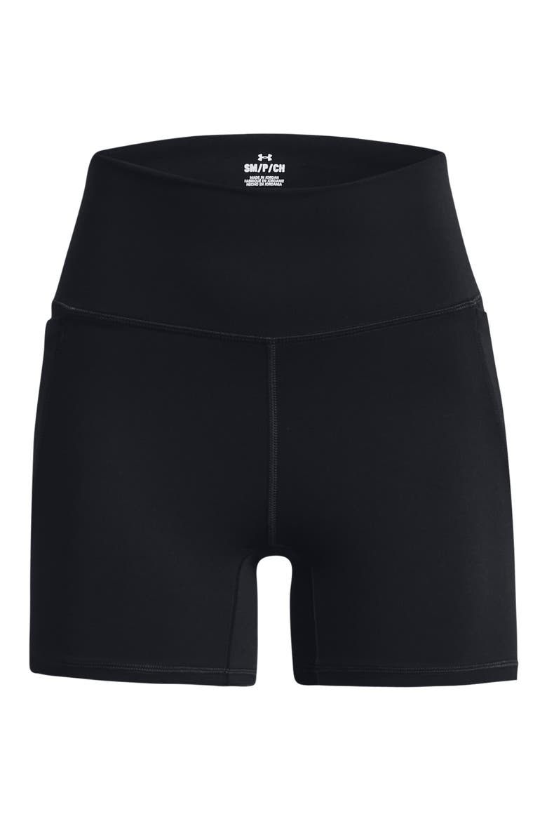 Meridan Middy High Waist Bike Shorts, Alternate, color, BLACK / / BLACK