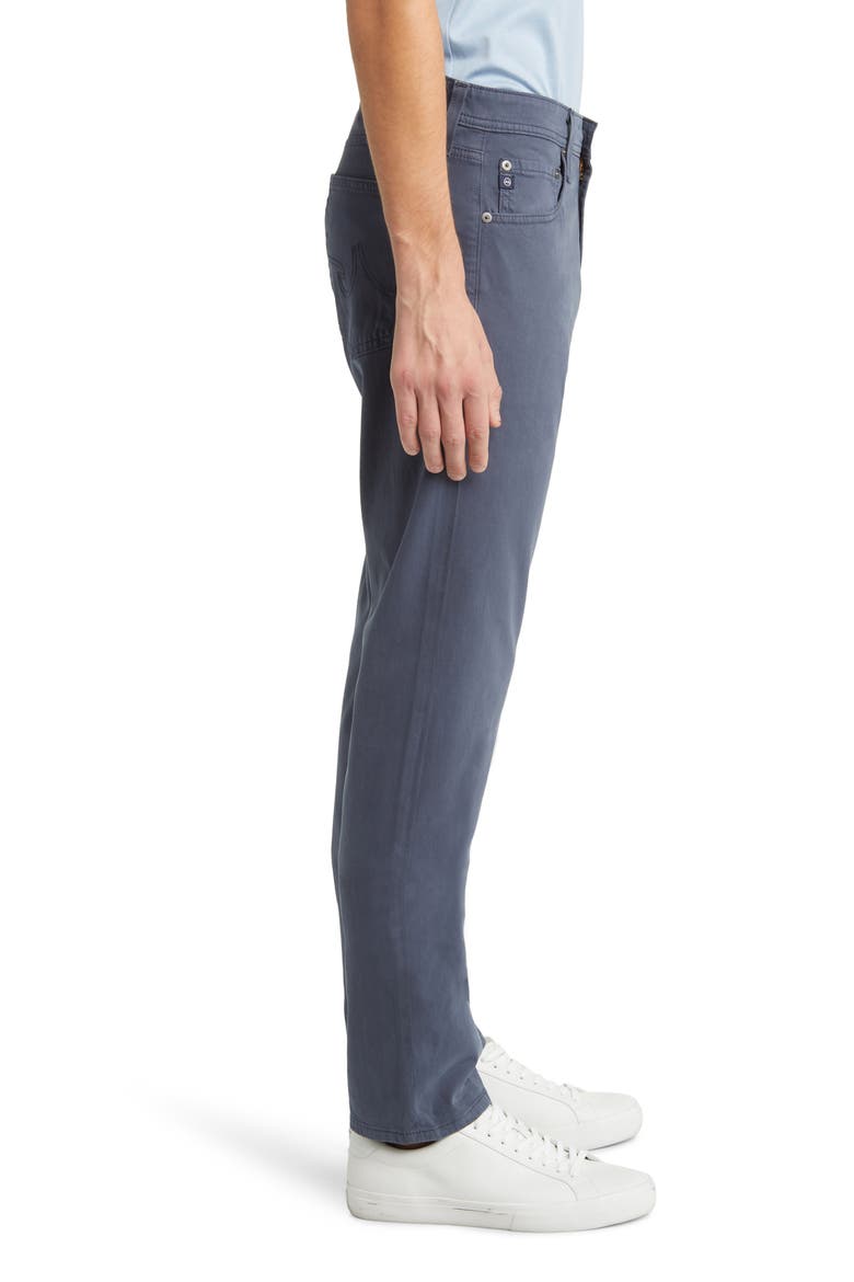 Tellis Sueded Stretch Sateen Slim Leg Pants (Nordstrom Exclusive), Alternate, color, BLUE NOTE