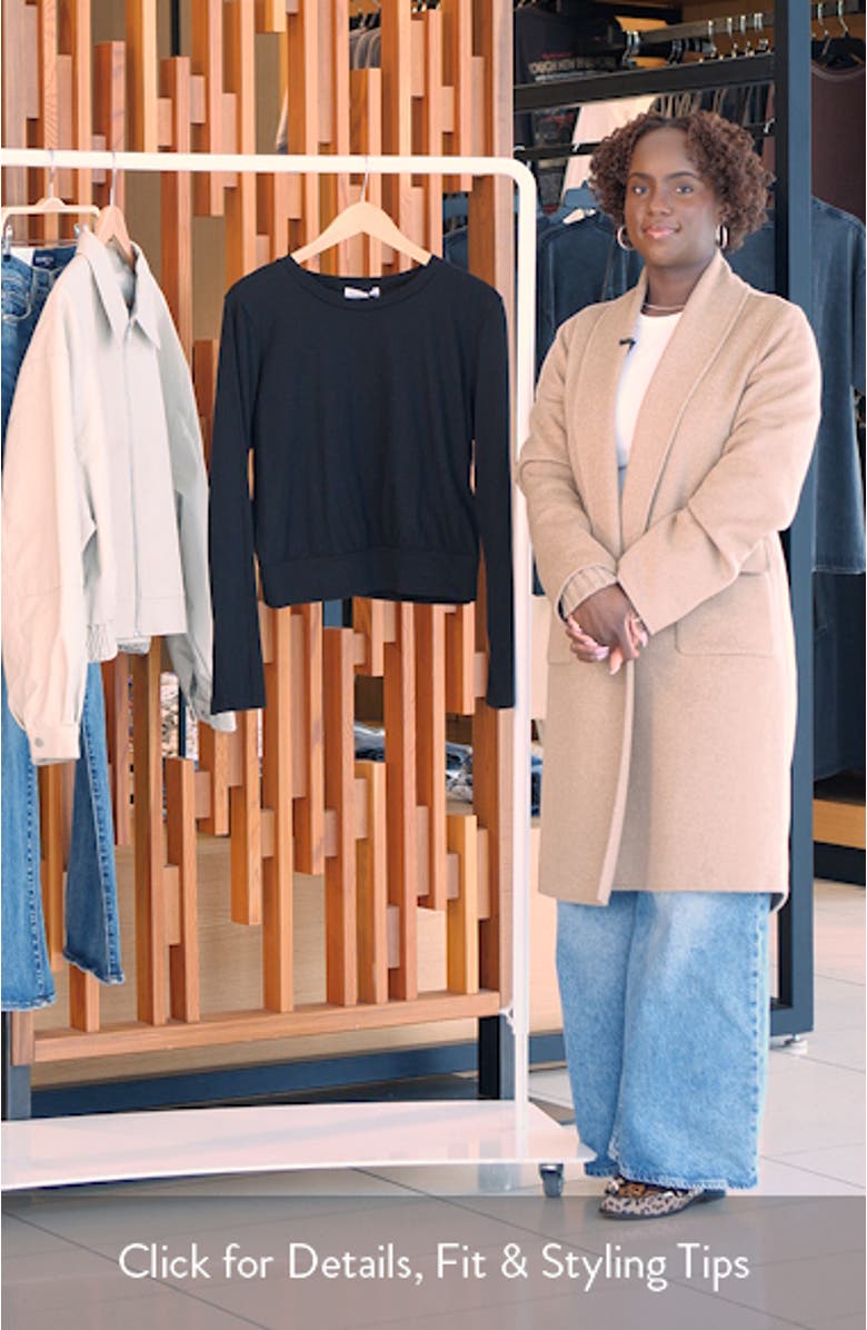 Yuri Long Sleeve Crop Cotton T-Shirt, sales video thumbnail