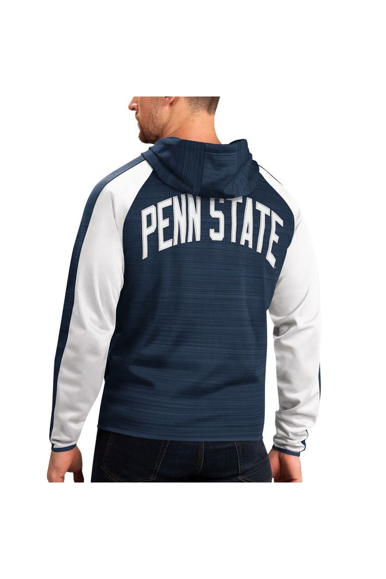 Men's G-III Sports by Carl Banks Navy Penn State Nittany Lions Neutral Zone Raglan Full-Zip Track Jacket Hoodie, Alternate, color, Navy