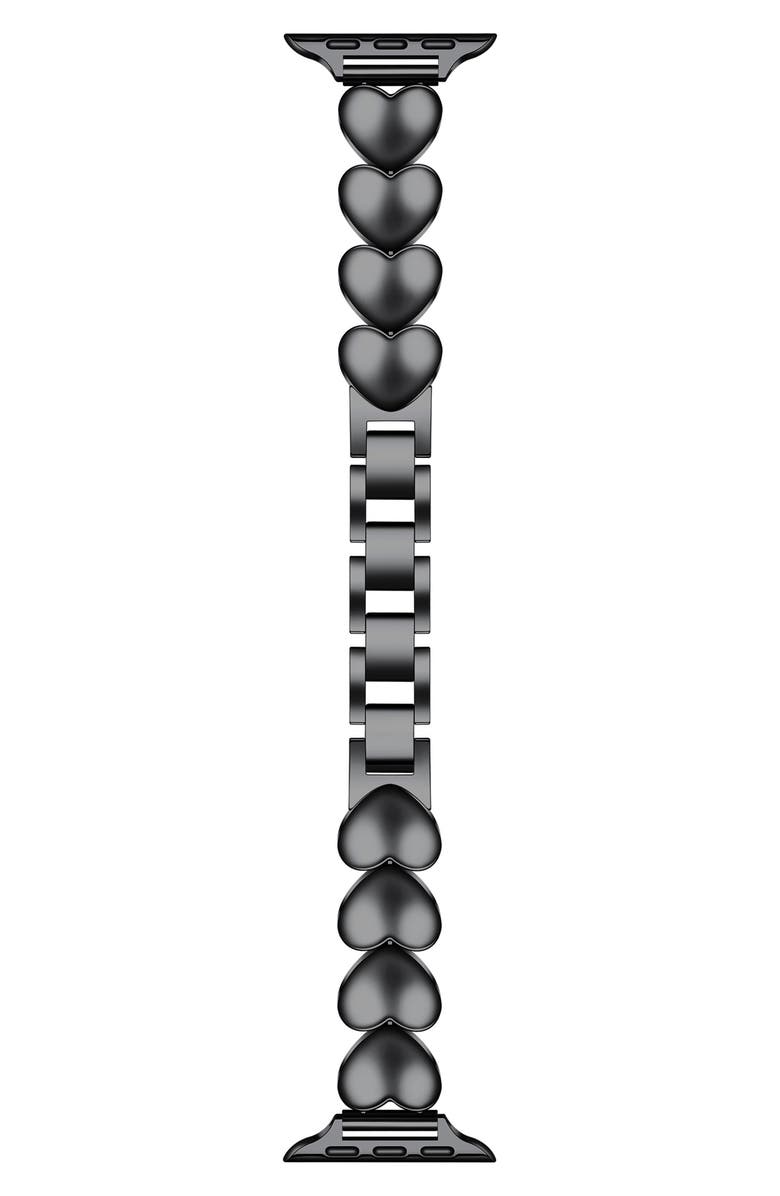 The Posh Tech Aphrodite Heart Bracelet Apple Watch<sup>®</sup> Watchband, Main, color, 