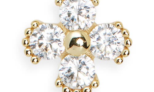 Argento Vivo Bead Rim Cubic Zirconia Pendant Necklace