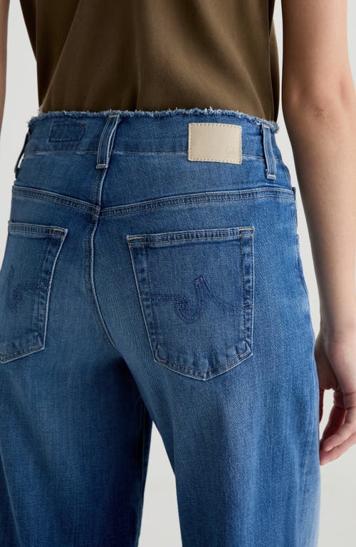 Ag Deven High Waist Ultra Wide Leg Jeans In Blue