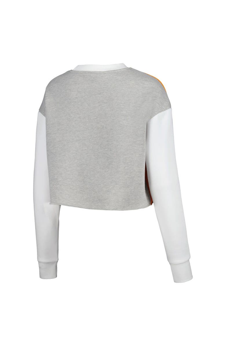 Hype and Vice Women's Hype and Vice Tennessee Orange Tennessee Volunteers Colorblock Rookie Crew Pullover Sweatshirt, Alternate, color, Tennessee Orange