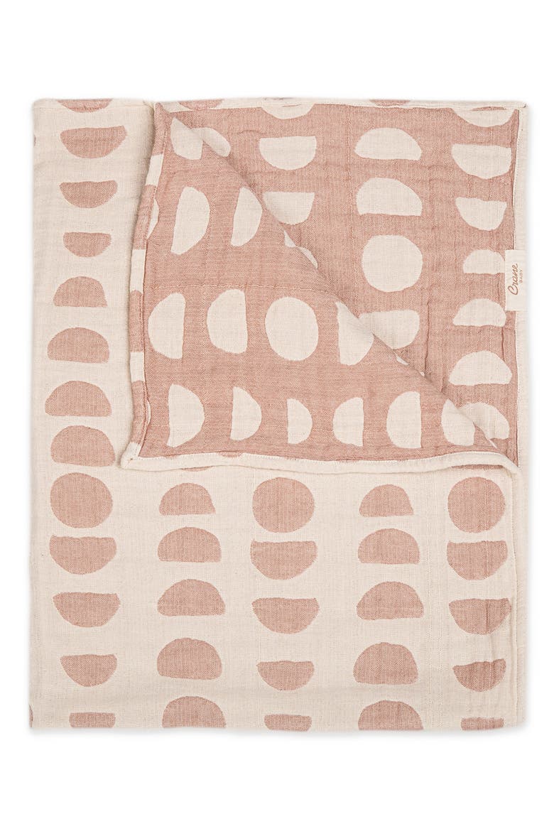 Jacquard Cotton Blanket, Main, color, TAN