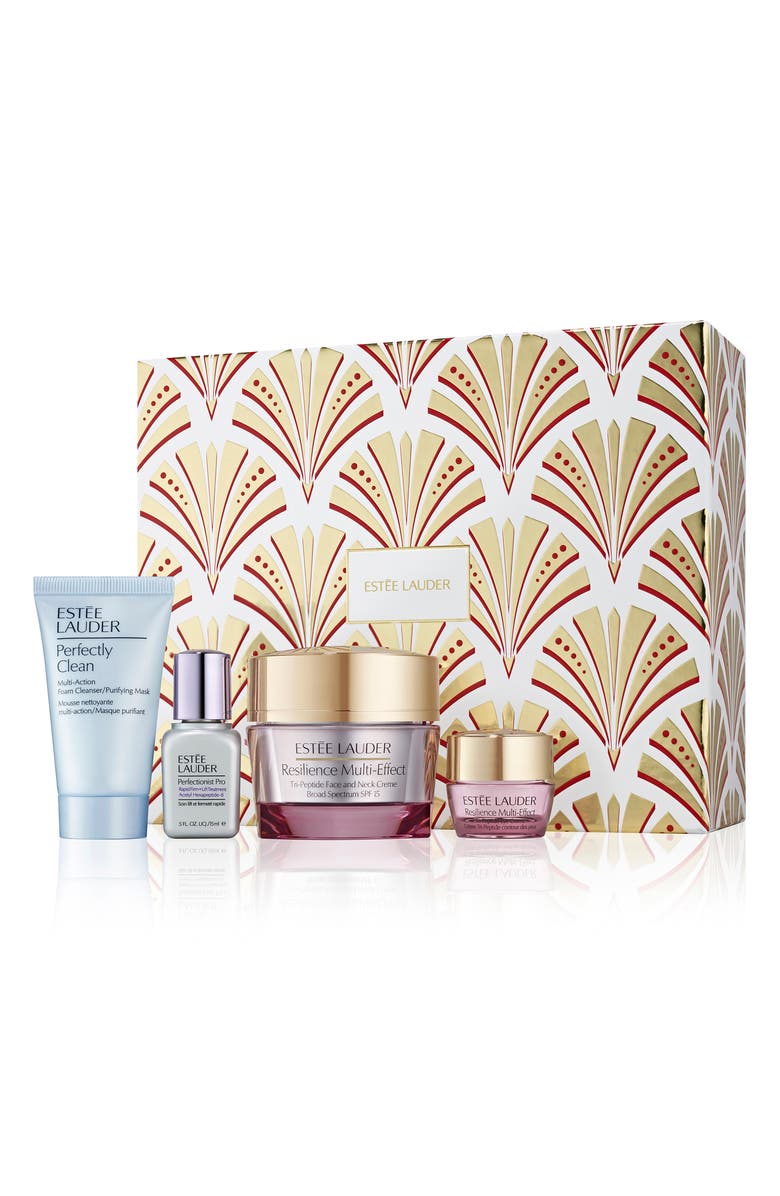 Estée Lauder Resilience Cream Holiday Skin Care Set (Limited Edition) $194 Value, Main, color,