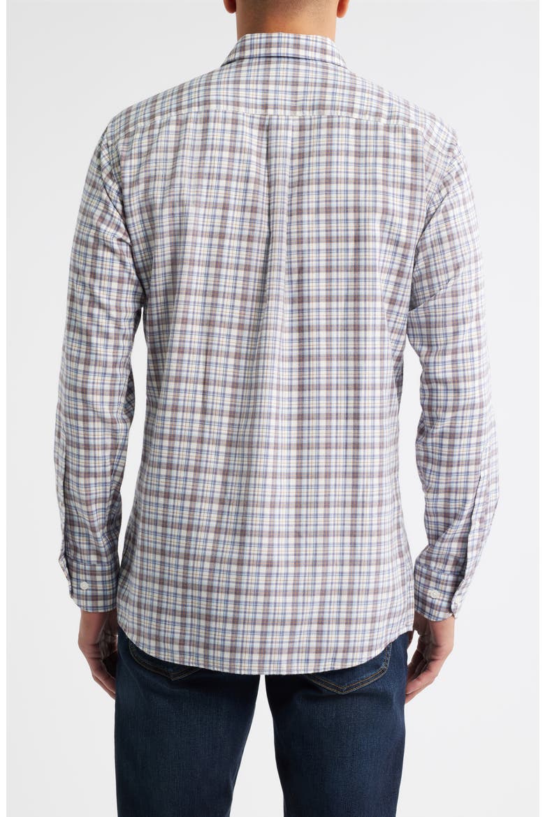 Waynesville Plaid Button-Up Flannel Shirt, Alternate, color, WINTER IVORY