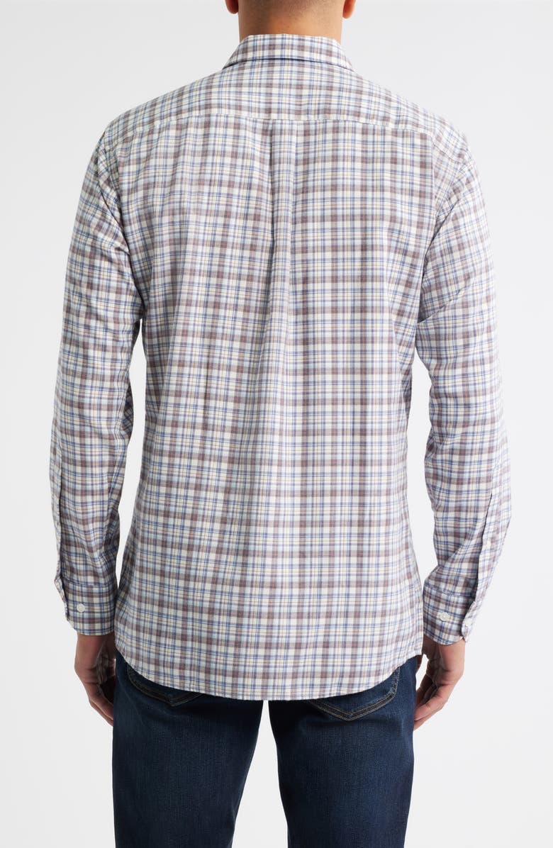 Peter Millar Waynesville Plaid Button-Up Flannel Shirt, Alternate, color, Winter Ivory