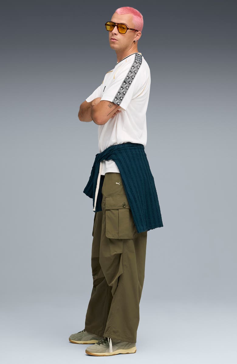 PUMA King Relaxed Performance Football Jersey, Alternate, color, Puma White