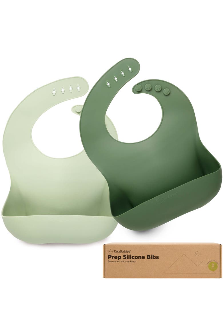 Prep Silicone Bibs, Main, color, Forest