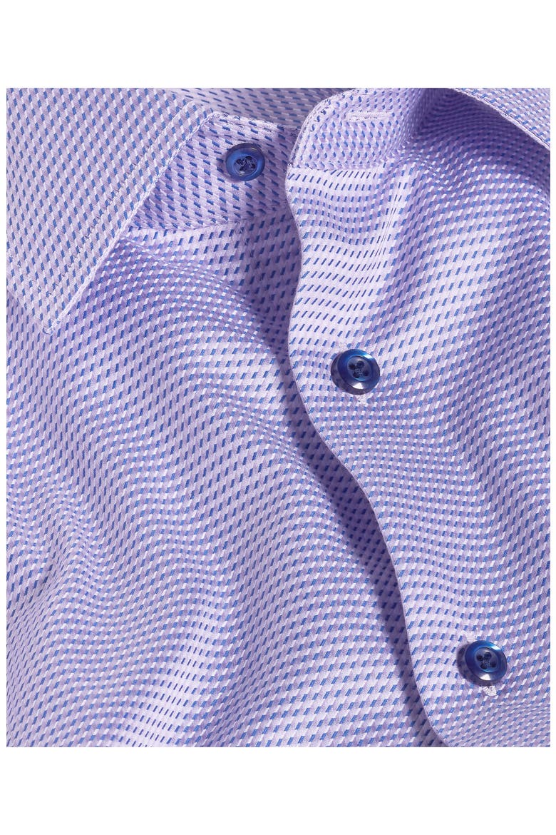 Regular Fit Geo Pattern Cotton Dobby Dress Shirt, Alternate, color, LILAC/ NAVY