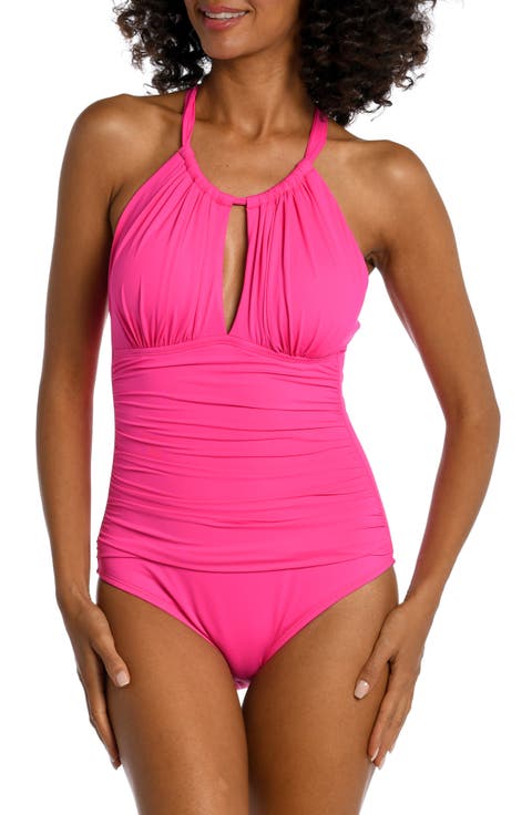 Island Goddess Convertible High Neck One-Piece Swimsuit
