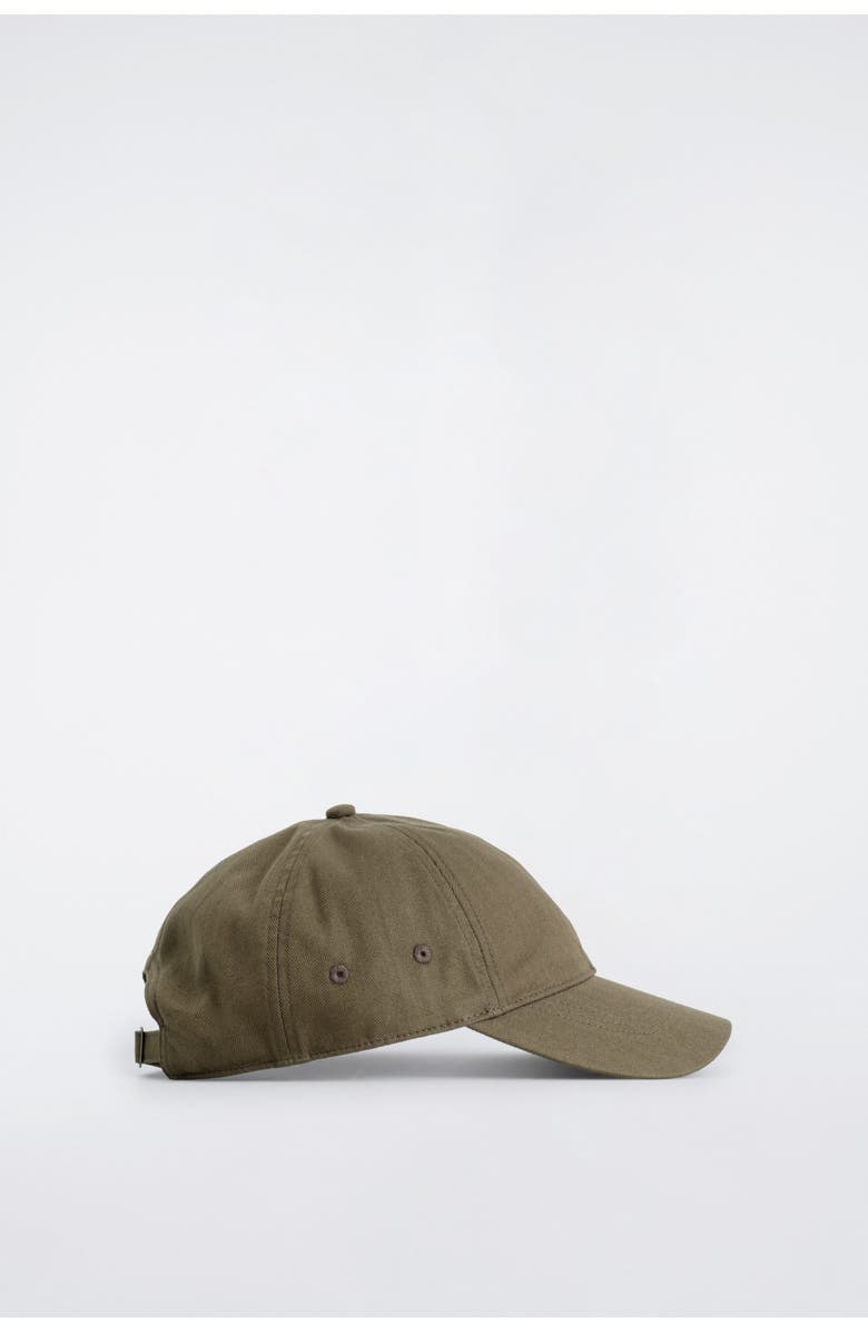 COS Cotton Baseball Cap, Alternate, color, Brown