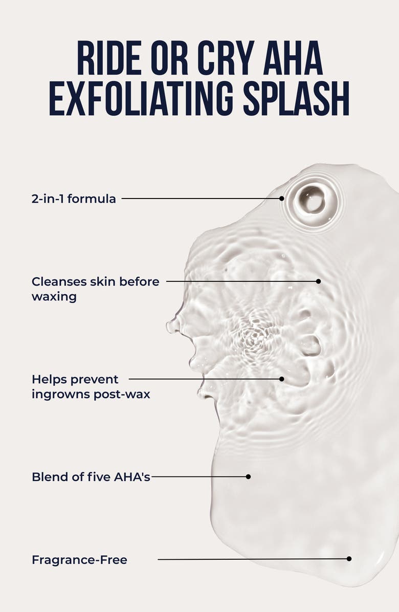 Crybaby Wax Ride or Cry AHA Exfoliating Splash, Alternate, color, 