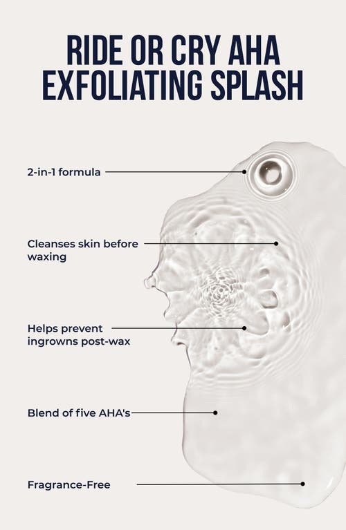 Crybaby Wax Ride Or Cry Aha Exfoliating Splash In No Color