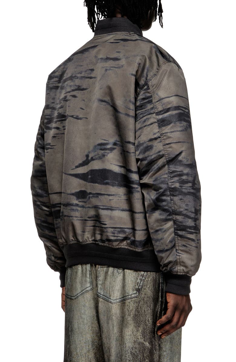 DIESEL<sup>®</sup> J-Kepes Satin Bomber Jacket, Alternate, color, Black/ Deni