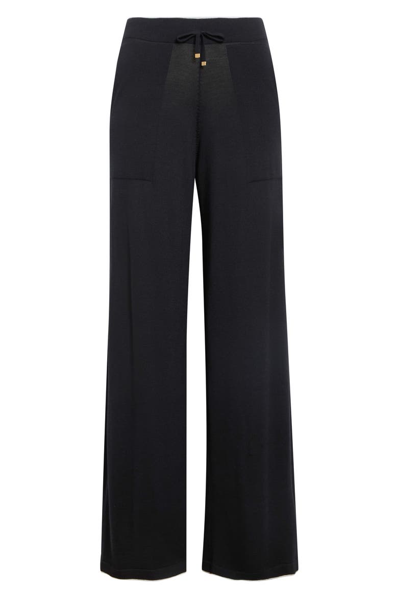 Merino Wool Sweater Pants, Alternate, color, 22-75 BLK LT PRL GRY