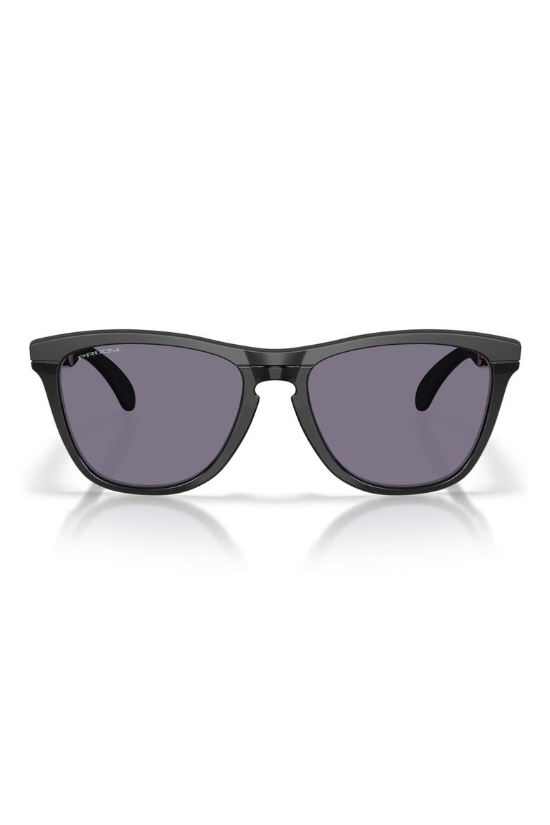Frogskins 54mm Rectangular Sunglasses, Main, color, MATTE BLACK / PRIZM GREY