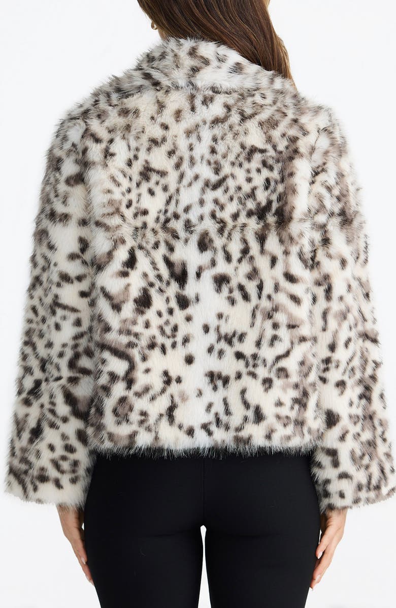 Brave+True Bertoli Faux Fur Jacket, Alternate, color, Grey Leopard