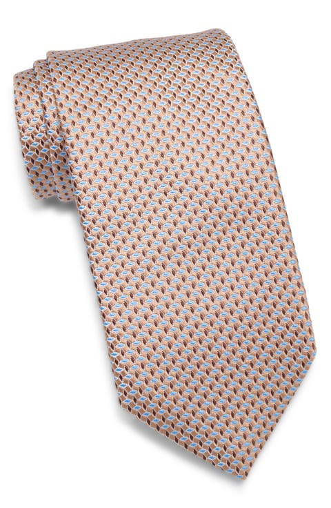 Geo Jacquard Silk Tie