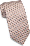 David Donahue Geo Jacquard Silk Tie